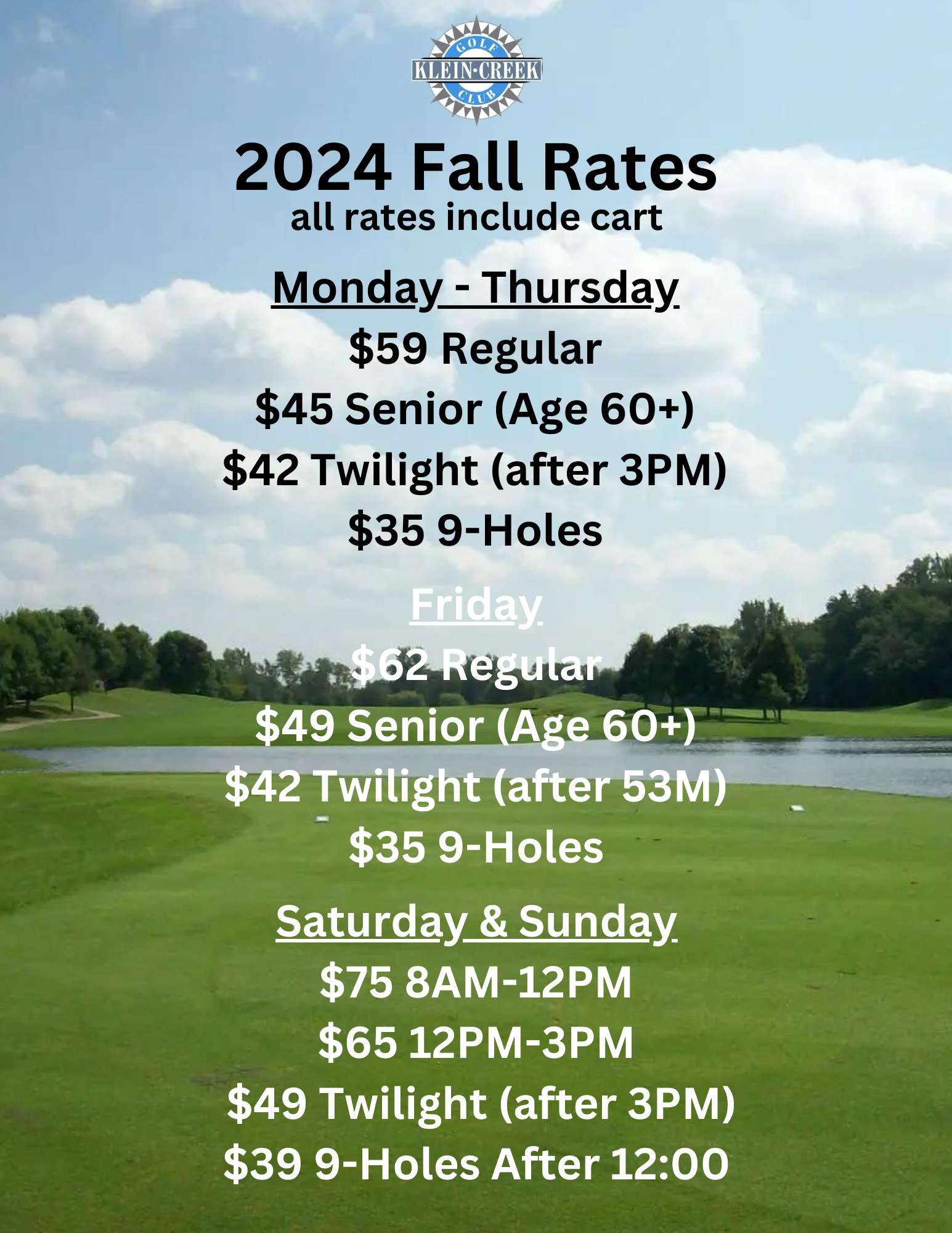 2024 Fall Rates