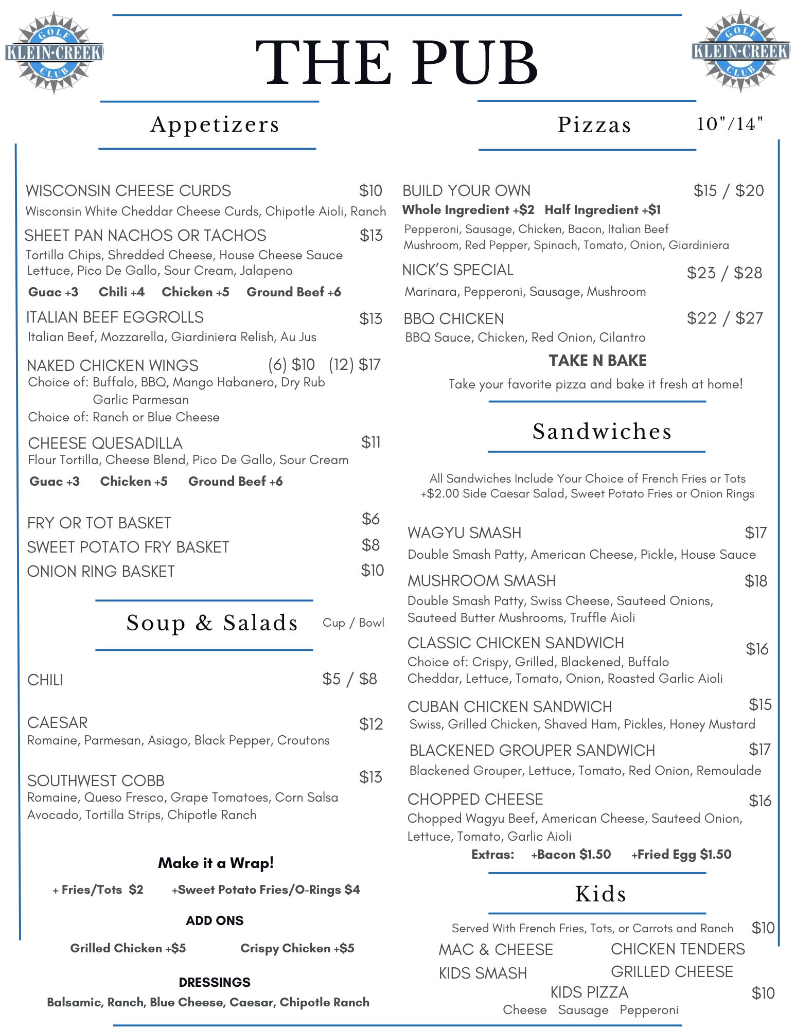 KC fall pub menu 1 pg